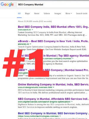 google page number on result